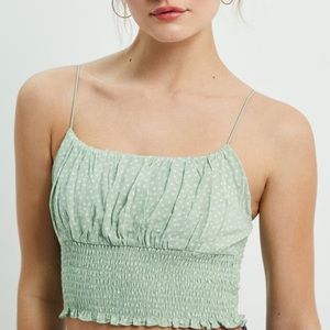 PacSun Smocked Cami Bodice Top